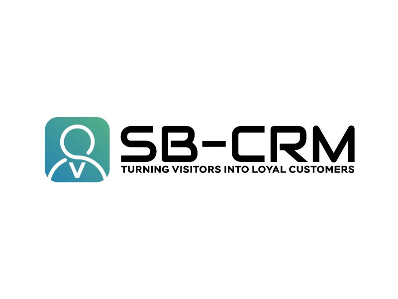 SB-CRM  |  Turning visitors into loyal customers logo design by Gwerth
