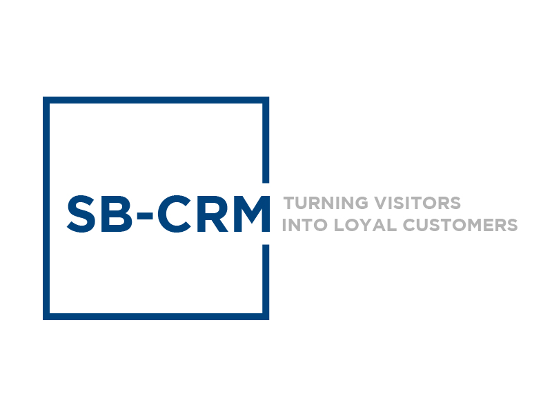 SB-CRM  |  Turning visitors into loyal customers logo design by pambudi