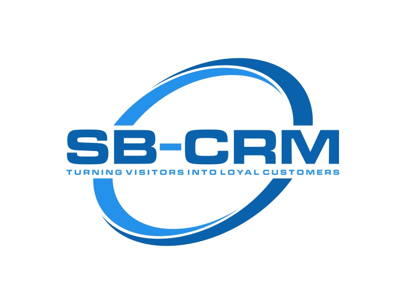 SB-CRM  |  Turning visitors into loyal customers logo design by zeta