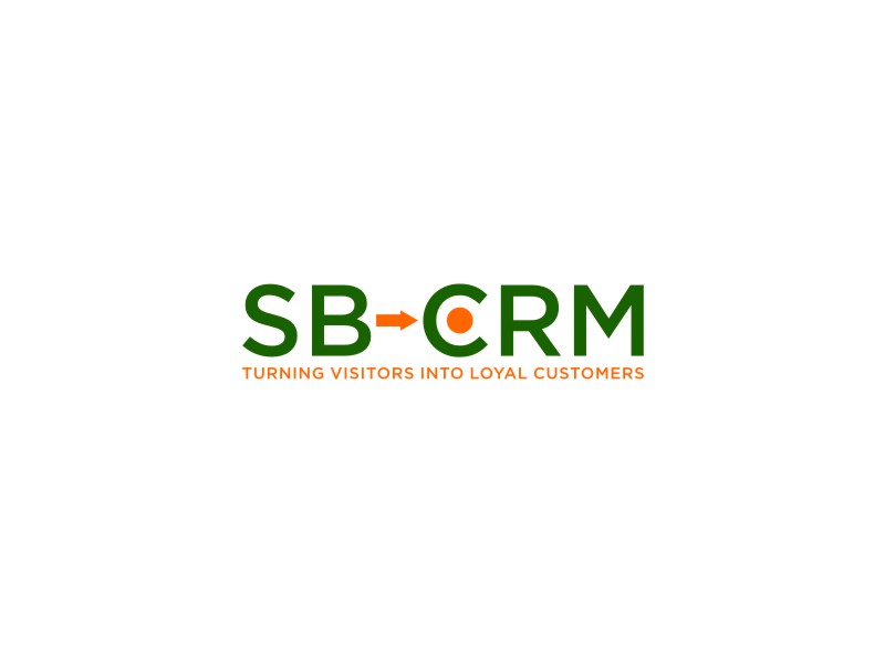 SB-CRM  |  Turning visitors into loyal customers logo design by alby