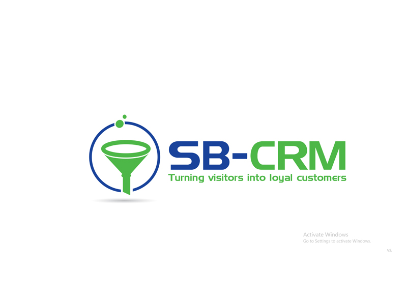 SB-CRM  |  Turning visitors into loyal customers logo design by creativemind01