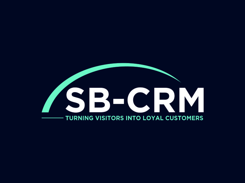 SB-CRM  |  Turning visitors into loyal customers logo design by azizah