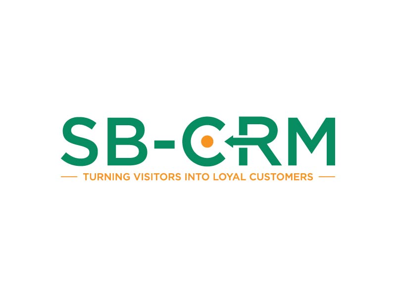 SB-CRM  |  Turning visitors into loyal customers logo design by maserik