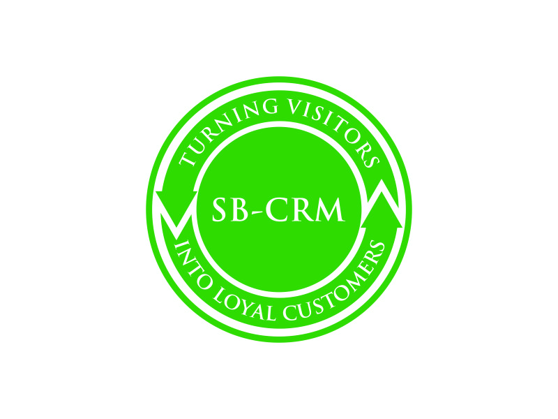 SB-CRM  |  Turning visitors into loyal customers logo design by ozenkgraphic