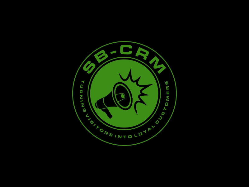 SB-CRM  |  Turning visitors into loyal customers logo design by Kraken