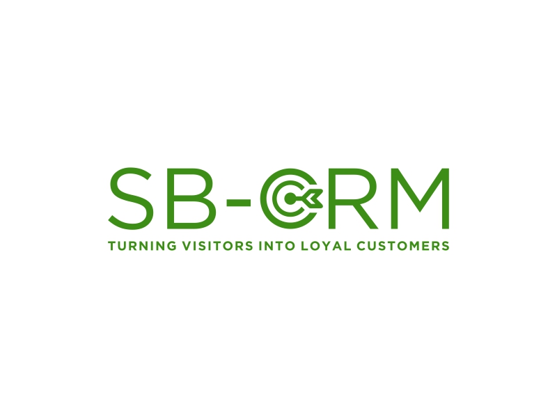 SB-CRM  |  Turning visitors into loyal customers logo design by Kraken