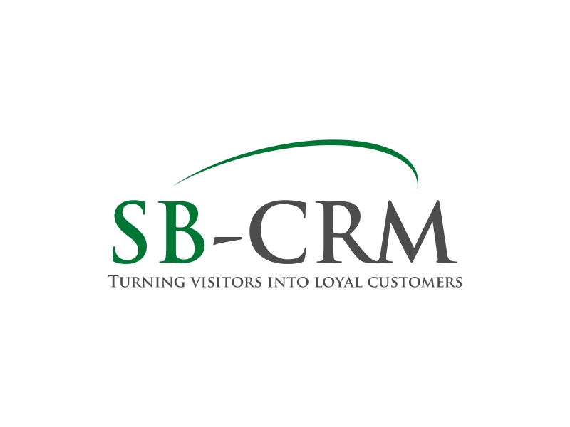 SB-CRM  |  Turning visitors into loyal customers logo design by Purwoko21