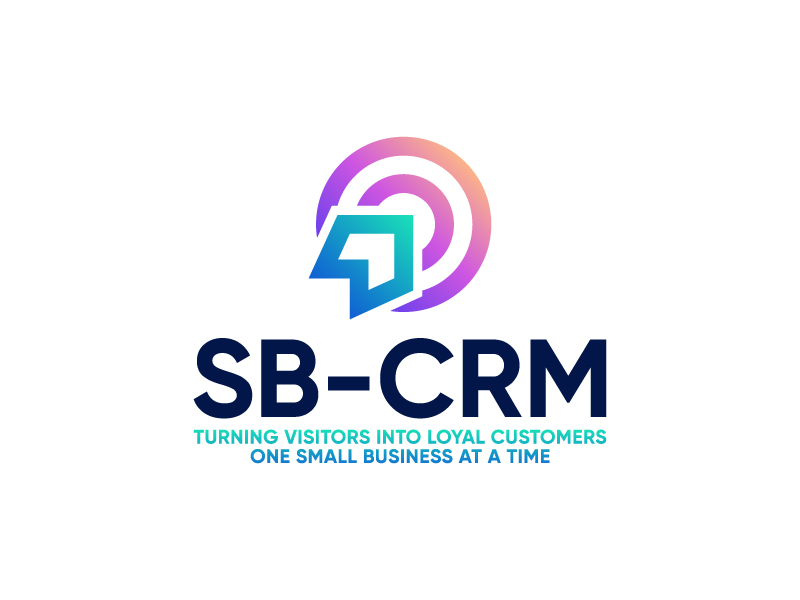SB-CRM  |  Turning visitors into loyal customers logo design by Kakon Ghosh