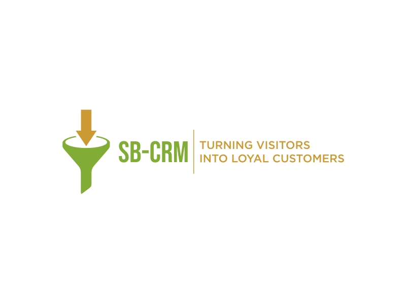 SB-CRM  |  Turning visitors into loyal customers logo design by GemahRipah