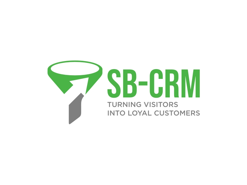 SB-CRM  |  Turning visitors into loyal customers logo design by GemahRipah