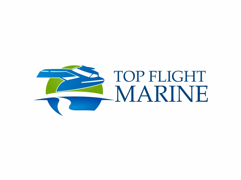 Top Flight Marine logo design by Greenlight