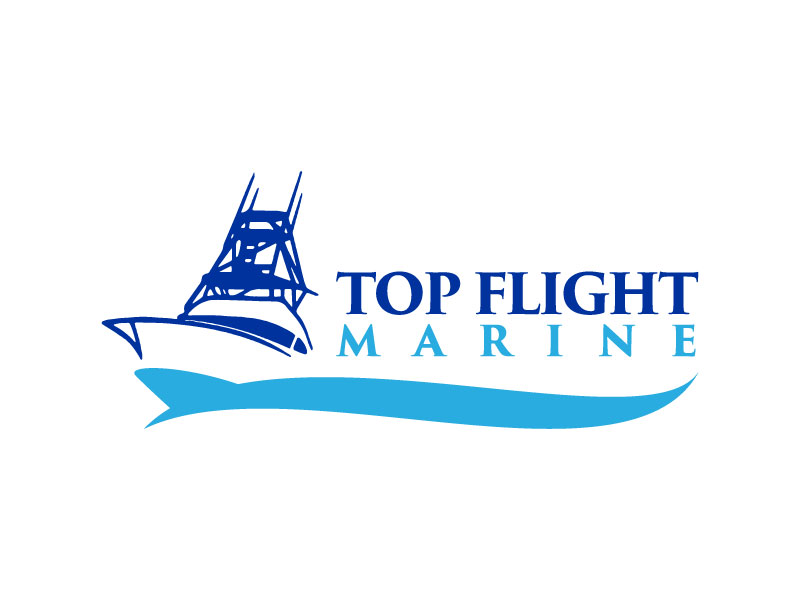 Top Flight Marine logo design by aryamaity