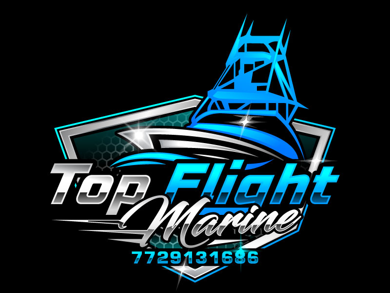 Top Flight Marine logo design by LogoQueen