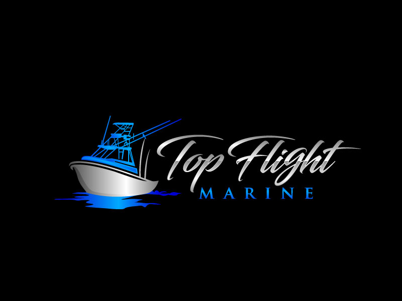 Top Flight Marine logo design by bezalel