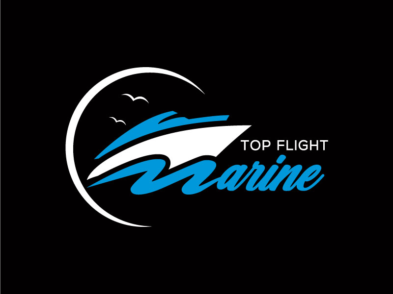 Top Flight Marine logo design by MonkDesign