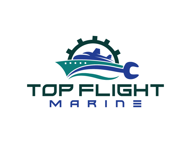 Top Flight Marine logo design by Koushik