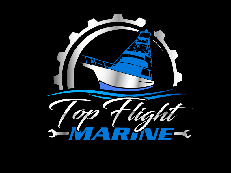 Top Flight Marine logo design by IanGAB