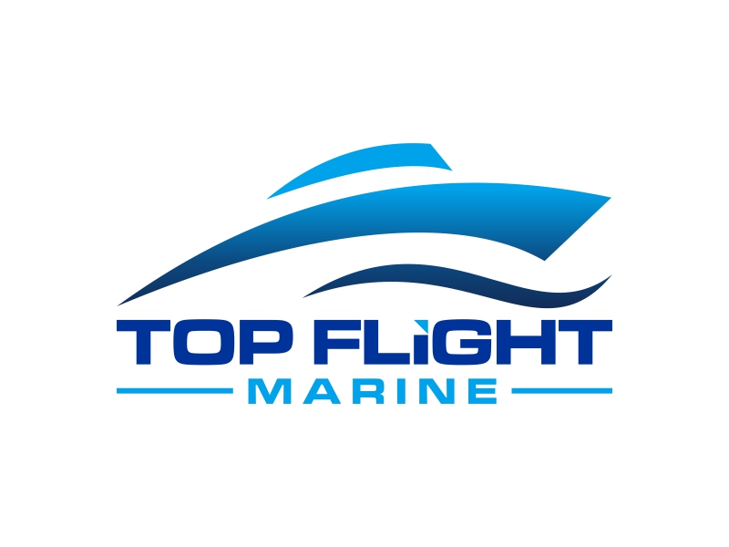 Top Flight Marine logo design by EkoBooM