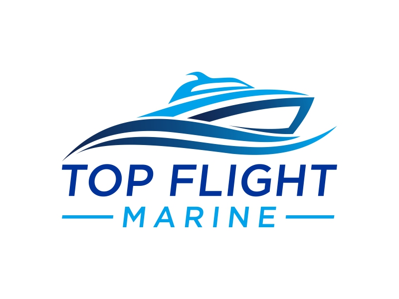 Top Flight Marine logo design by EkoBooM