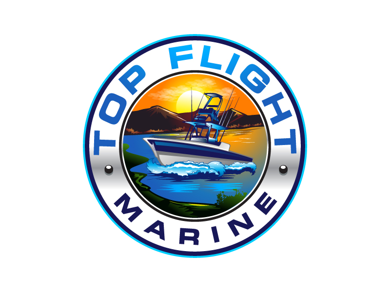 Top Flight Marine logo design by Webphixo