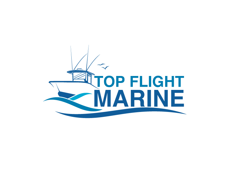 Top Flight Marine logo design by logopond