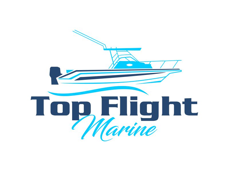 Top Flight Marine logo design by Gwerth