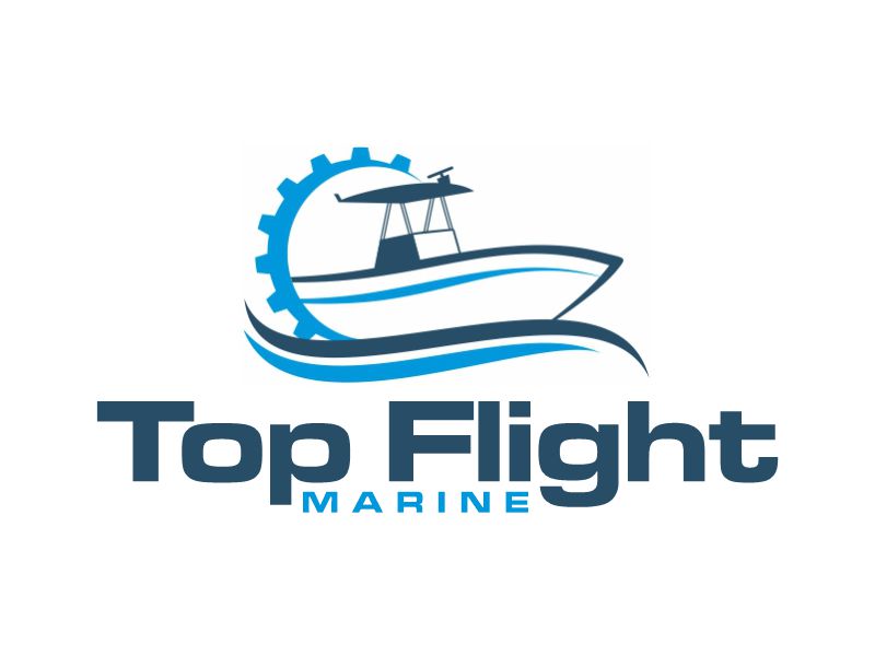 Top Flight Marine logo design by Gwerth