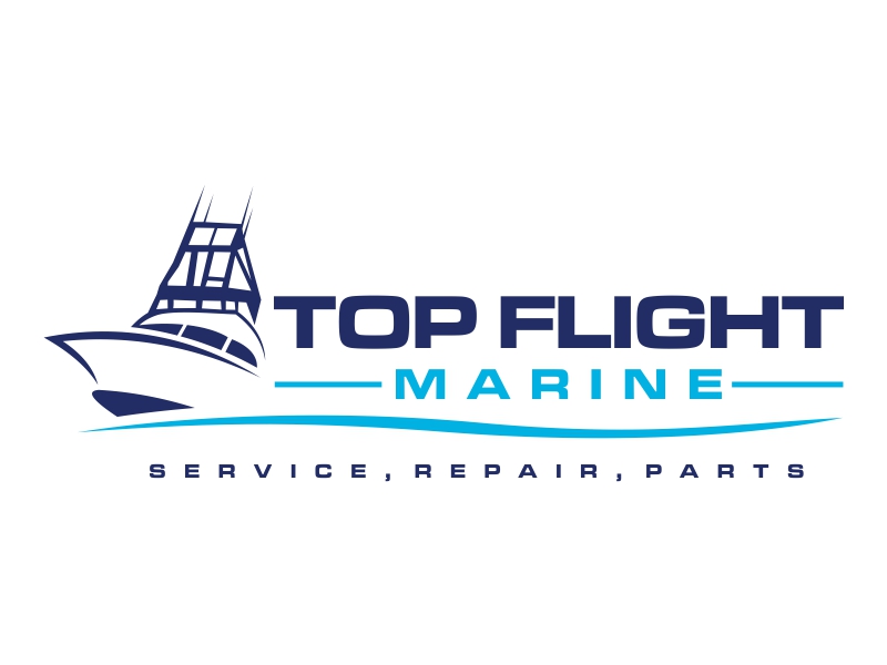 Top Flight Marine logo design by widhidhei99