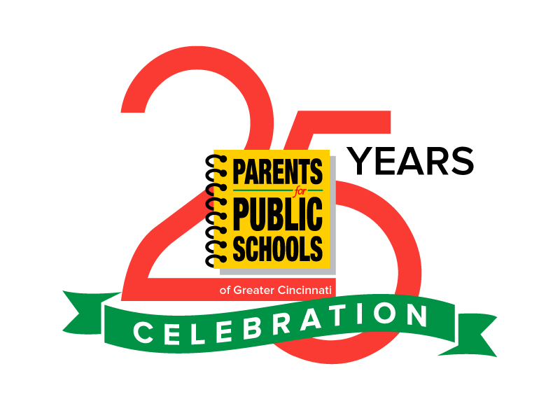 25 Year Celebration Parents for Public Schools of Greater Cincinnati logo design by jaize