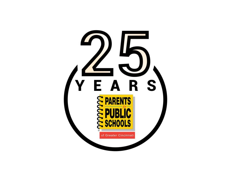 25 Year Celebration Parents for Public Schools of Greater Cincinnati logo design by Gwerth
