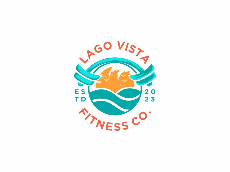 Lago Vista Fitness Co. logo design by Lewung