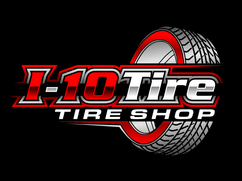 I-10 Tire logo design by aura