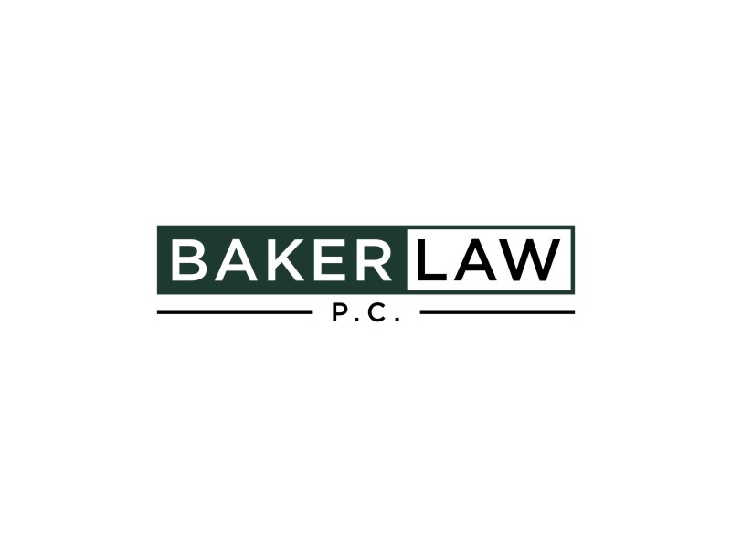 Baker Law P.C. logo design by jancok