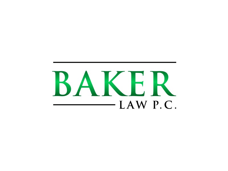 Baker Law P.C. logo design by alby