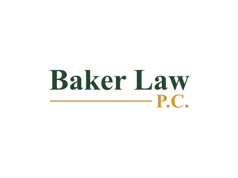 Baker Law P.C. logo design by Diancox