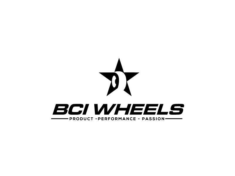 BCI WHEELS logo design by bezalel