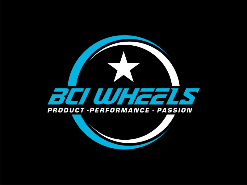 BCI WHEELS logo design by johana
