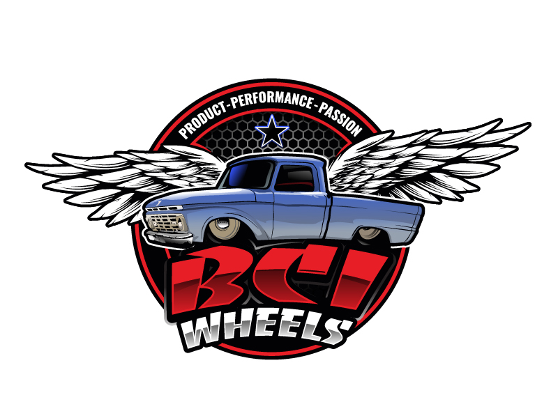 BCI WHEELS logo design by logofighter