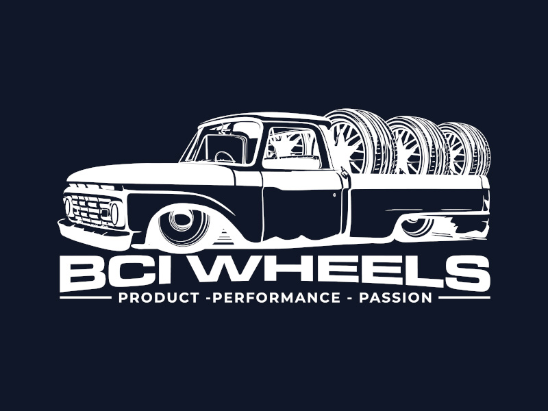 BCI WHEELS logo design by planoLOGO