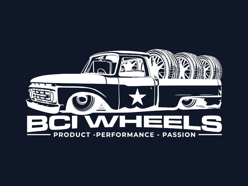 BCI WHEELS logo design by planoLOGO