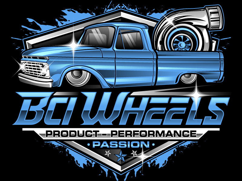 BCI WHEELS logo design by Suvendu