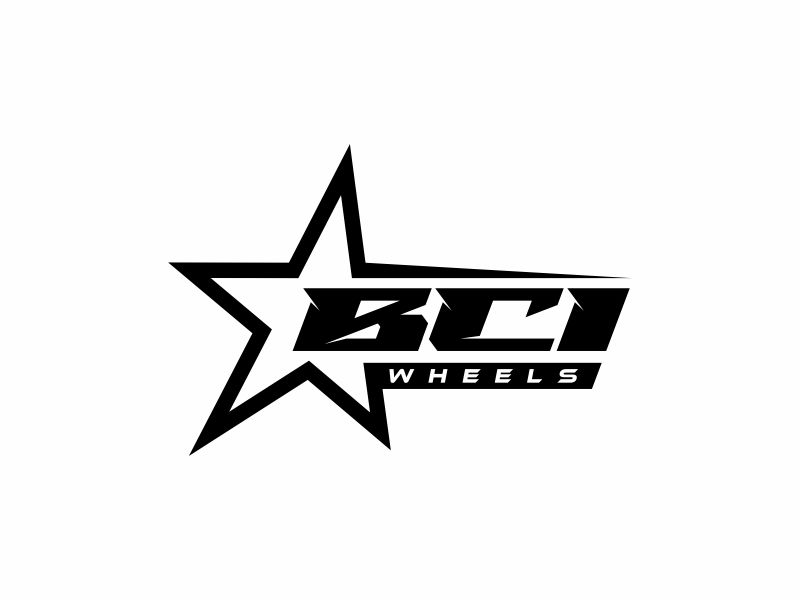 BCI Wheels logo design by glasslogo