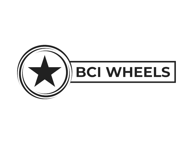 BCI Wheels logo design by planoLOGO