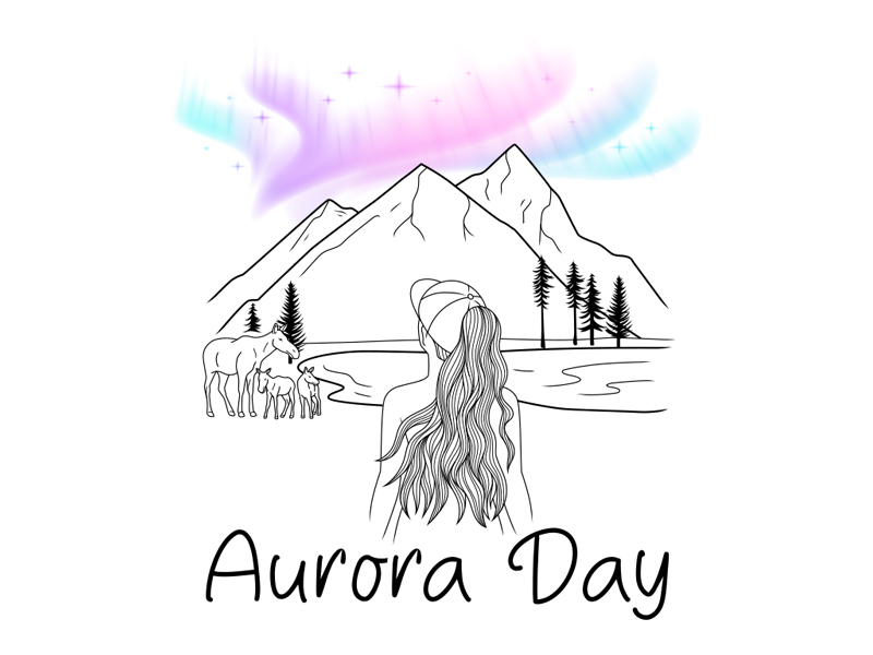 Aurora Day logo design by ZedArts