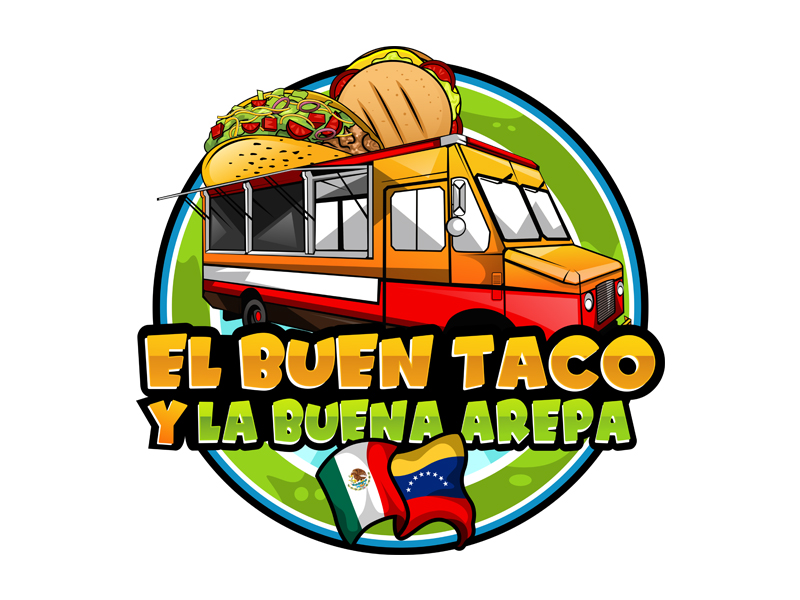 El Buen Taco y La Buena Arepa logo design by Yulioart