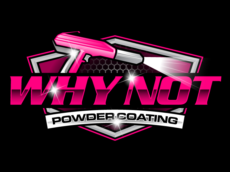 WHY NOT Powdercoating logo design by daywalker