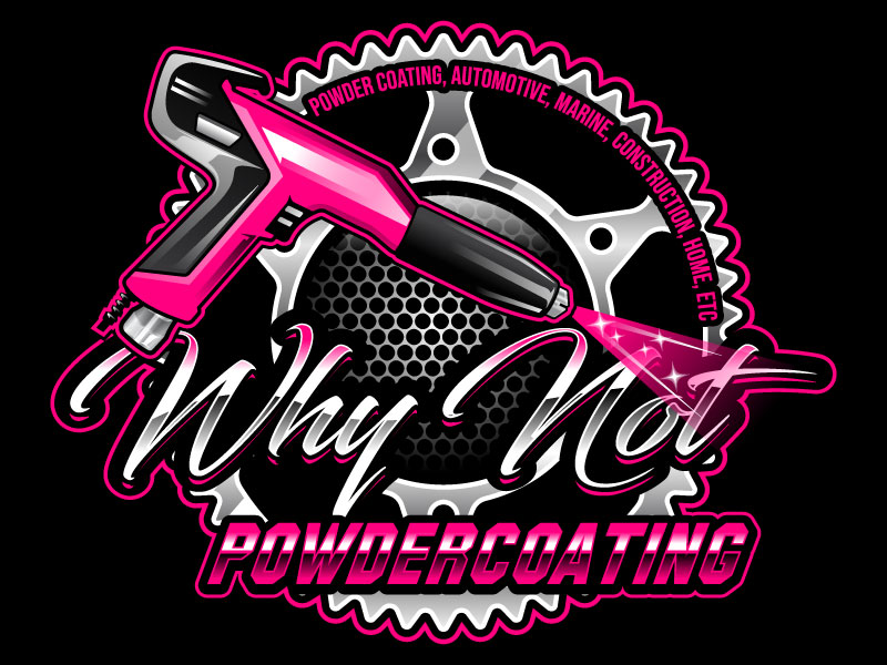 WHY NOT Powdercoating logo design by LogoQueen