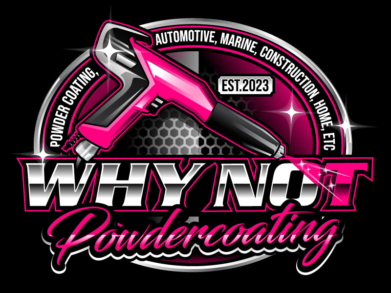 WHY NOT Powdercoating logo design by LogoQueen