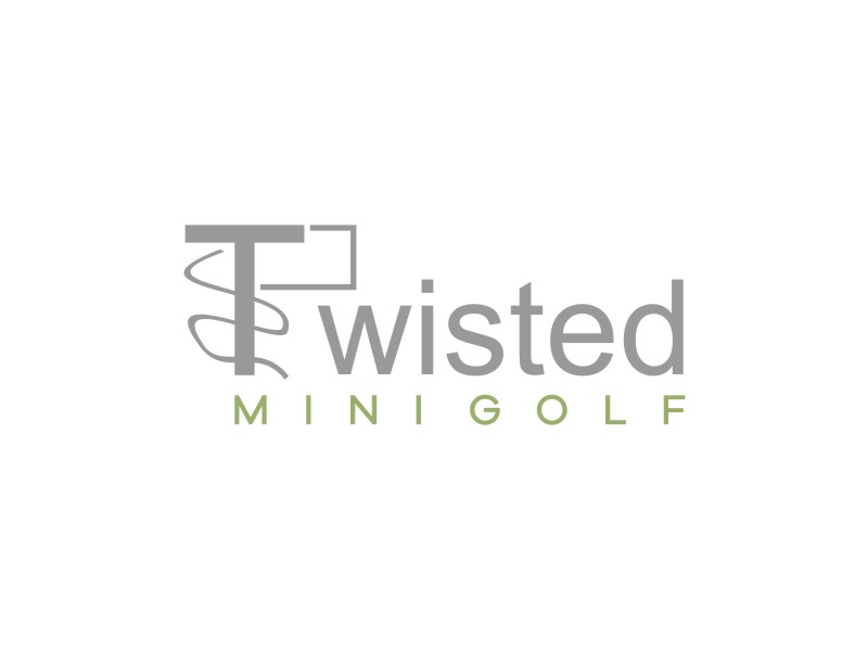Twisted Mini Golf logo design by Artomoro