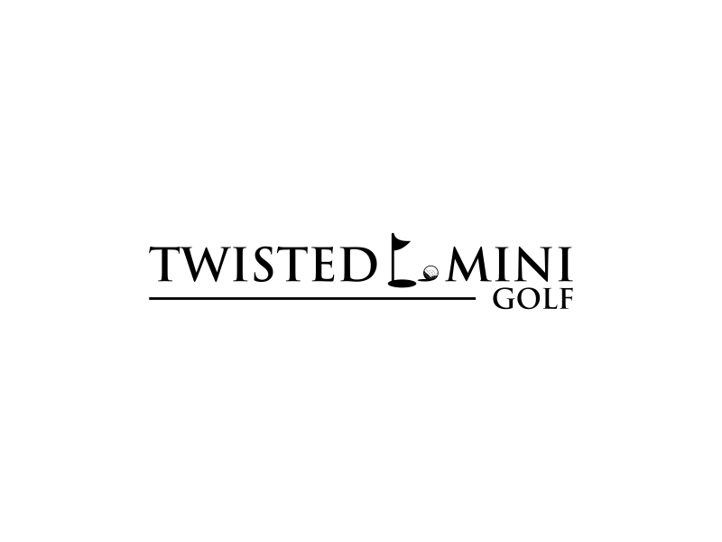 Twisted Mini Golf logo design by EkoBooM